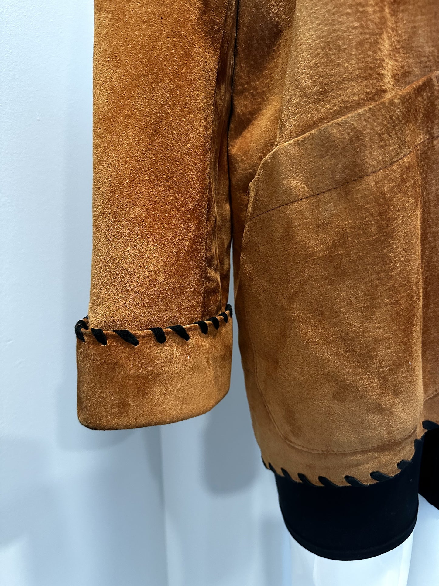 Boyfriend Fit Suede Blazer